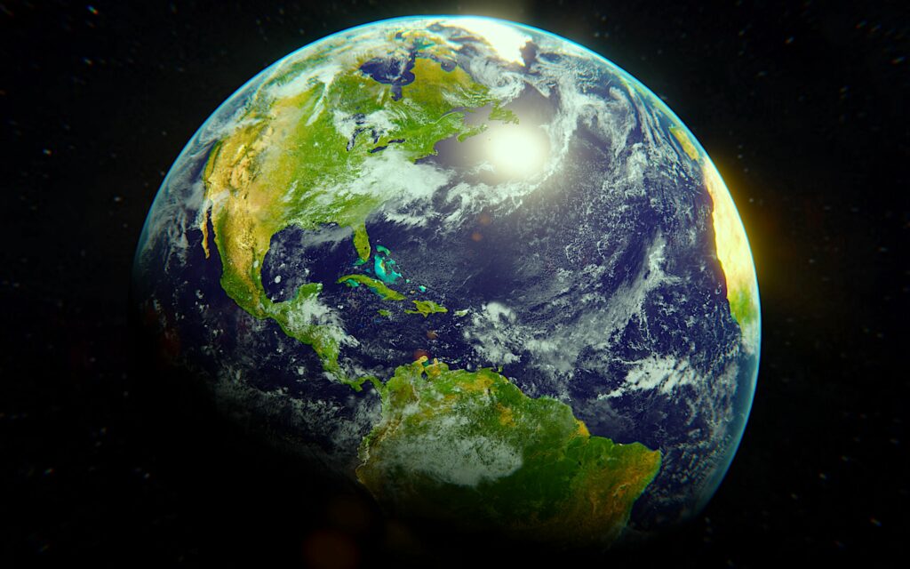 Stunning Earth Wallpaper: Vibrant Planet View from Space