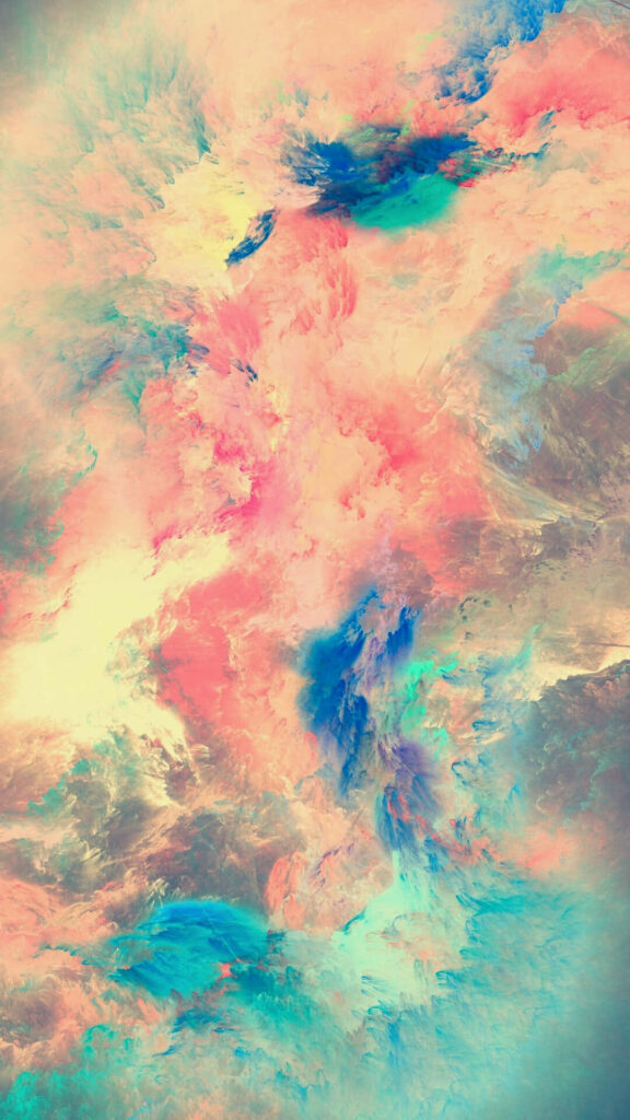 Ethereal Abstract Wallpaper: Dreamy Pastels in Vibrant Colors