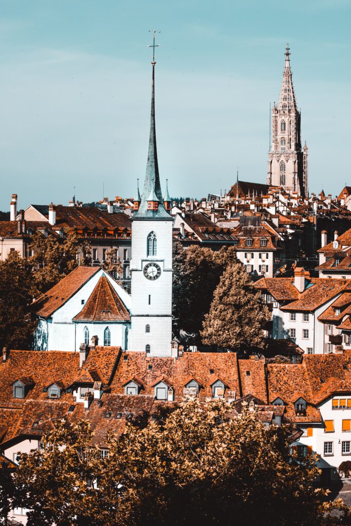 Charming European Cityscape Wallpaper with Classic Architecture