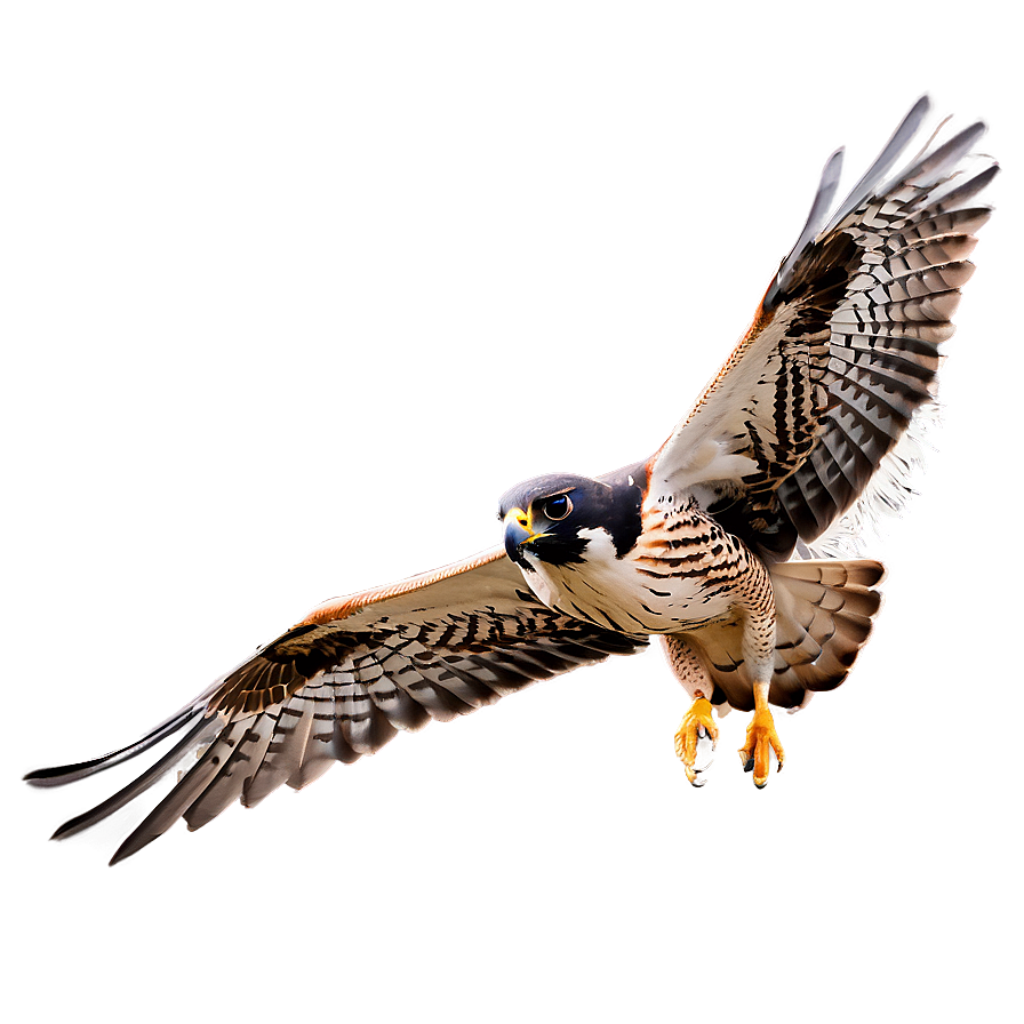 Impressive Falcon in Mid-Flight: Stunning Wildlife Wallpaper