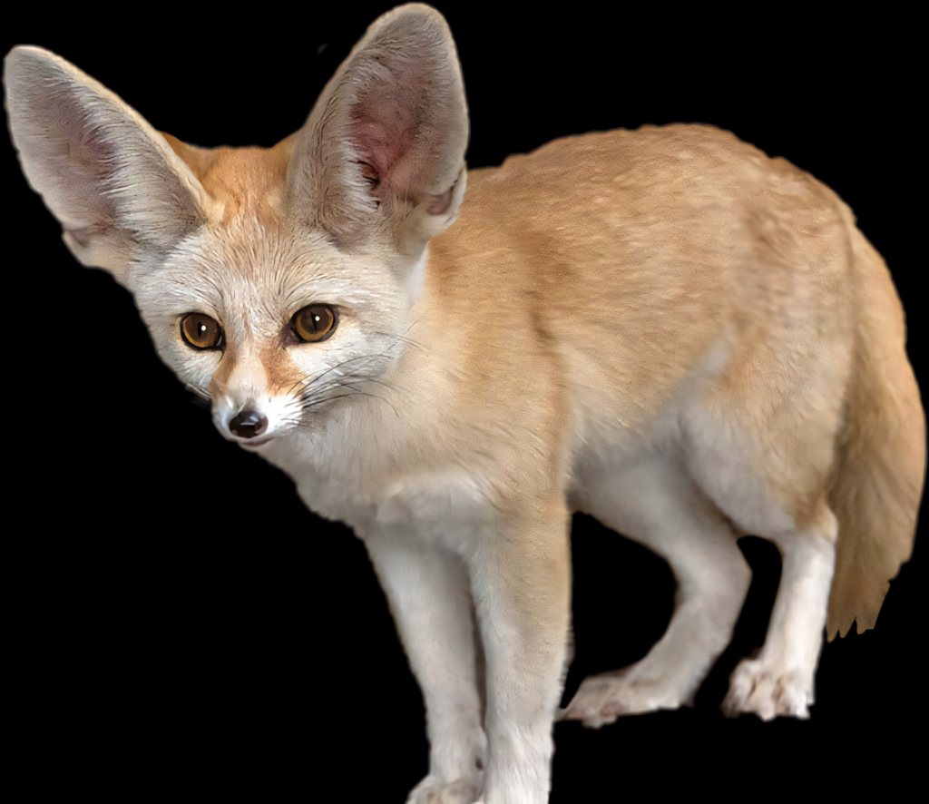 Stunning Fennec Fox Portrait: Large Ears & Sandy Fur Wallpaper