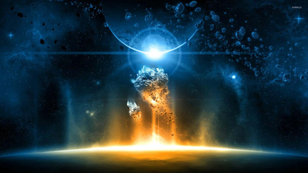 Fiery Asteroid Wallpaper: Cosmic Wonder & Celestial Elements