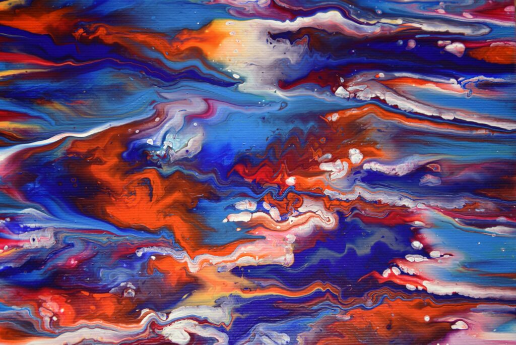 Vibrant Fluid Art Wallpaper: Colorful Swirls & Dynamic Patterns