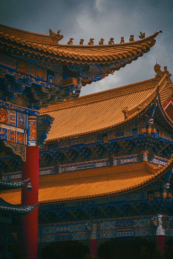 Vibrant Forbidden City Roof Wallpaper - Timeless Chinese Architecture
