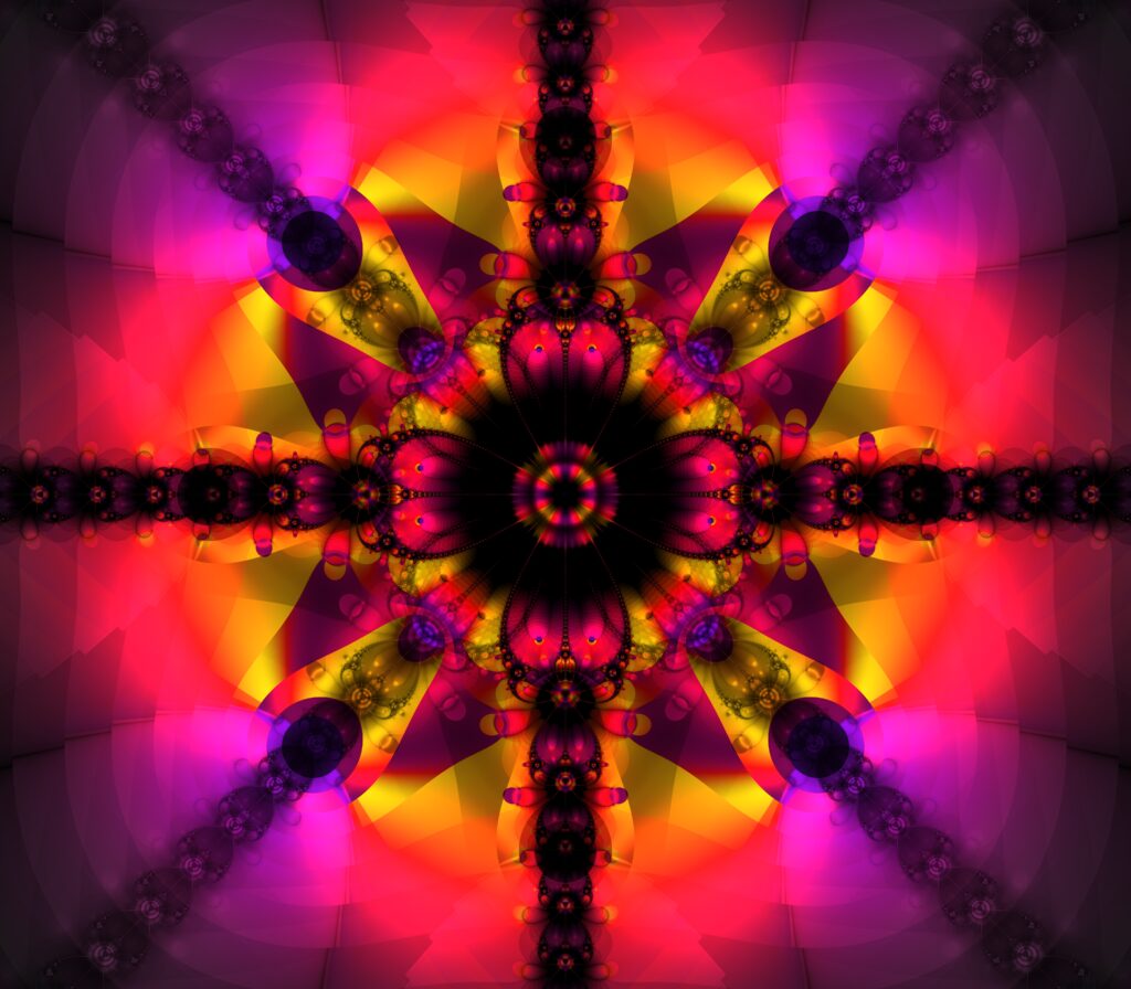 Colorful Fractal Design Wallpaper - Vivid Abstract Background
