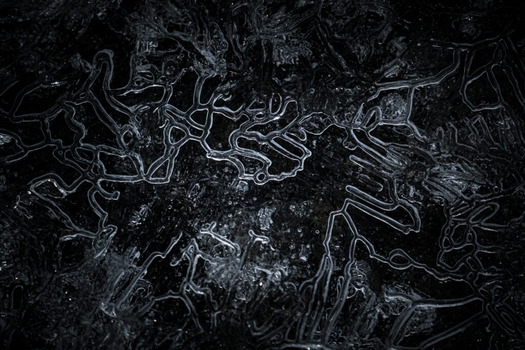 Intricate Frozen Ice Patterns: Stunning Wallpaper Background