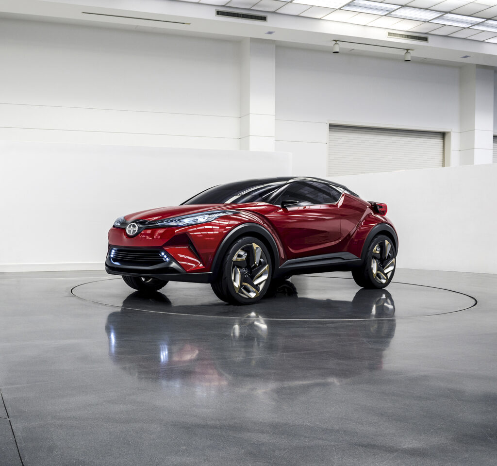 Futuristic Concept Car Wallpaper: Sleek Design in Striking Red