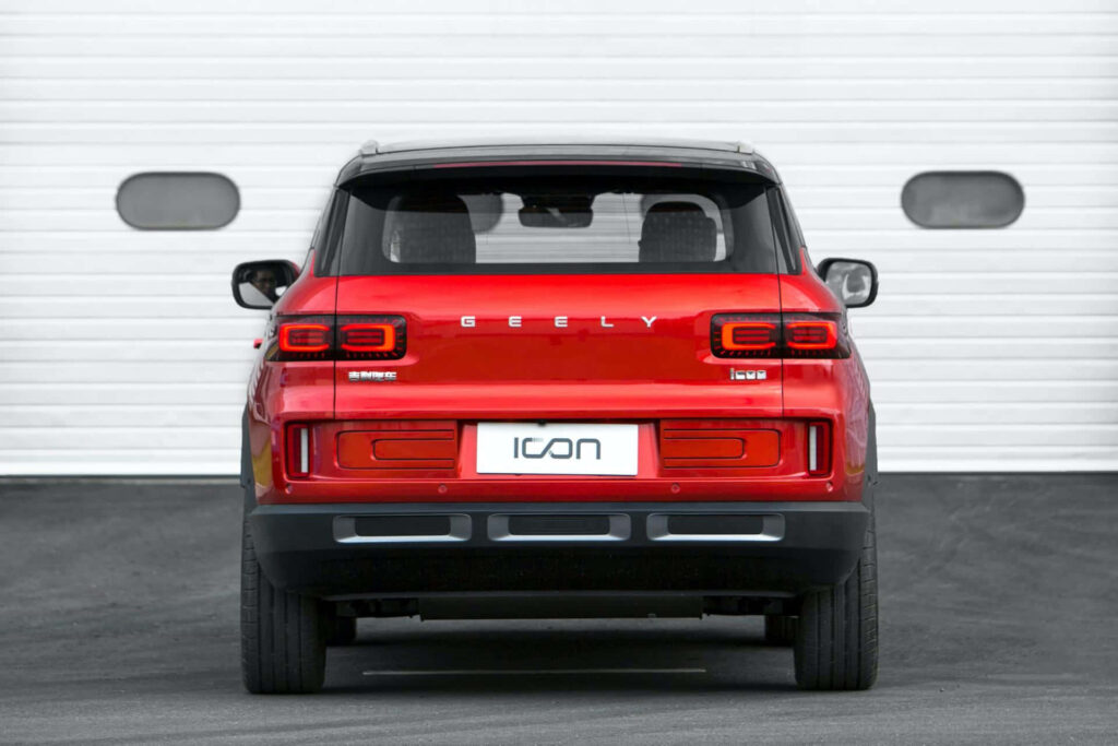 Stunning Geely Icon Rear View: Sleek Design Wallpaper Background