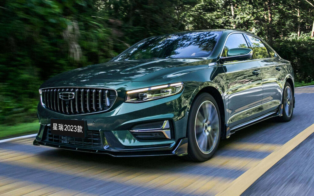 Geely Preface Sedan Wallpaper: Elegance in Vibrant Landscape