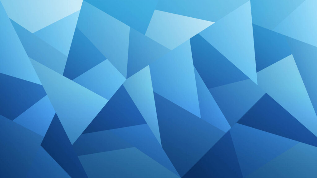 Stunning Blue Geometric Shapes Wallpaper with Dynamic Depth