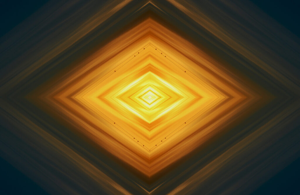 Glowing Rhombus Wallpaper: Striking Geometric Background Design