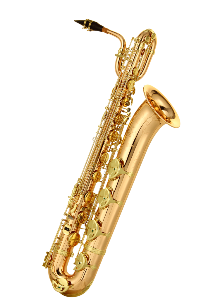 Stunning Golden Saxophone Wallpaper on Elegant Black Background