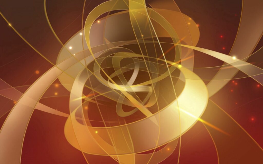 Mesmerizing Golden Lines: Abstract 1920x1200 Wallpaper Background