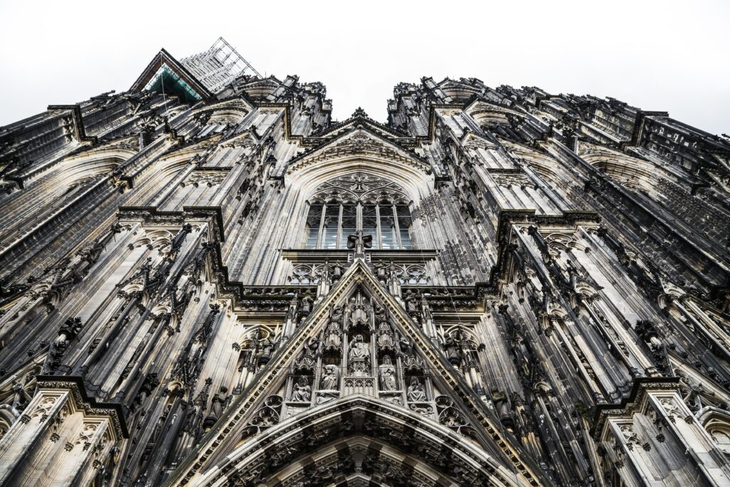 Stunning Gothic Architecture Wallpaper: Intricate Facade & Spires