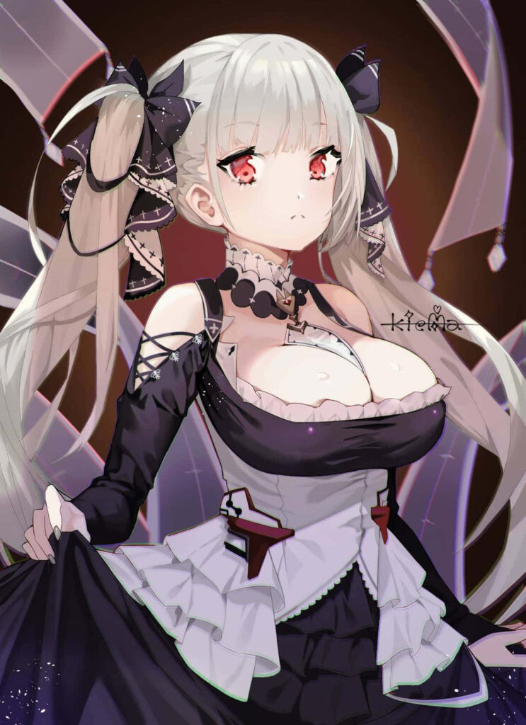 Gothic Maid Wallpaper: Stunning Anime Art with Intricate Details