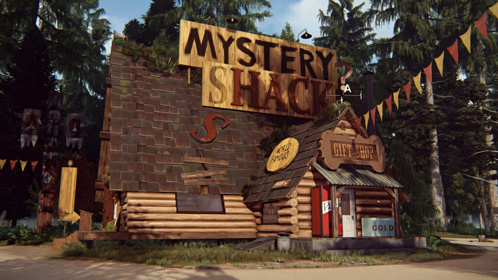 Stunning Gravity Falls Wallpaper: Mystery Shack Surrounded by Nature