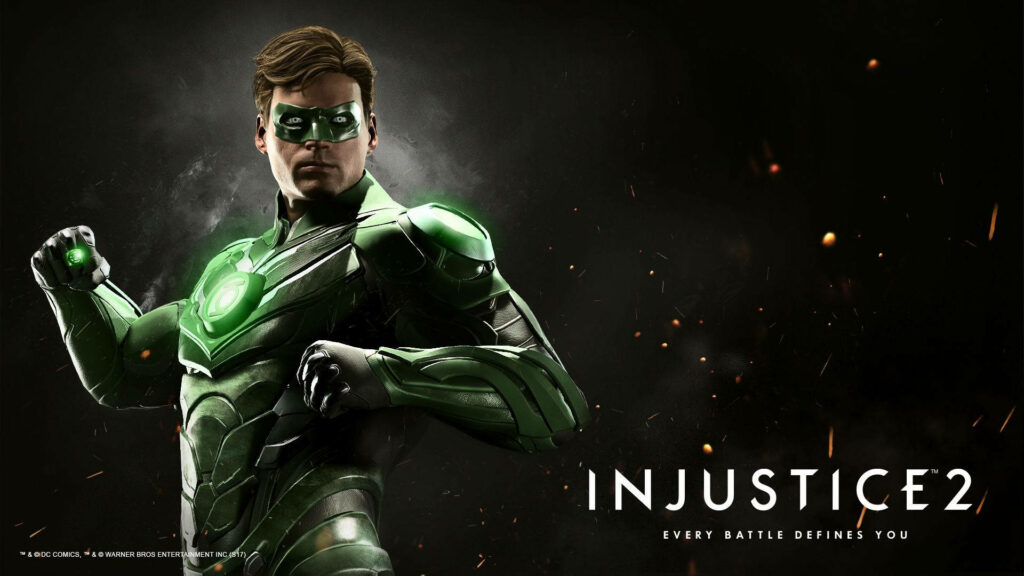 Epic Green Lantern 3D Digital Poster Wallpaper | Injustice 2 Design