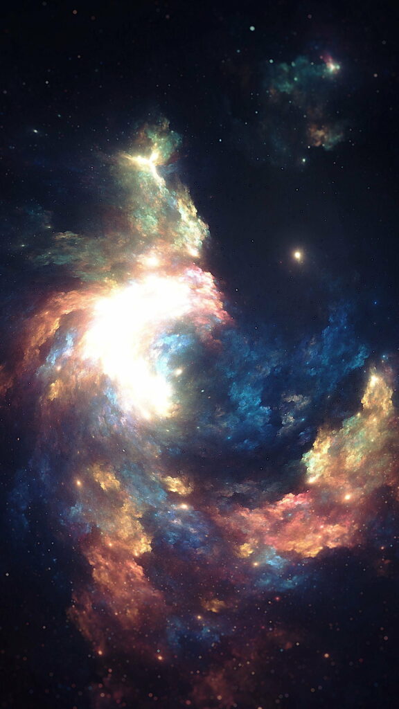 Stunning Abstract Cosmic Clouds HD Wallpaper - Colorful Background