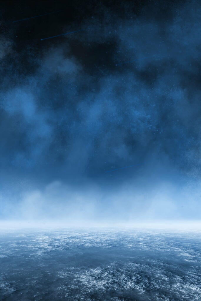 Stunning Aerial Earth Wallpaper: Beautiful Clouds & Starry Cosmos