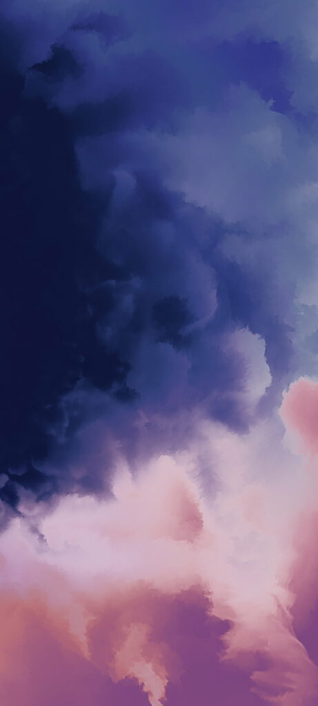 Serene HD Phone Wallpaper: Ethereal Dark & Light Cloud Formation