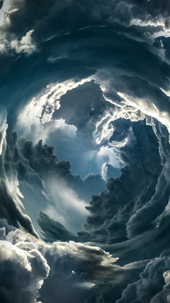 Mesmerizing Vortex HD Phone Wallpaper - Ethereal Cloud Background