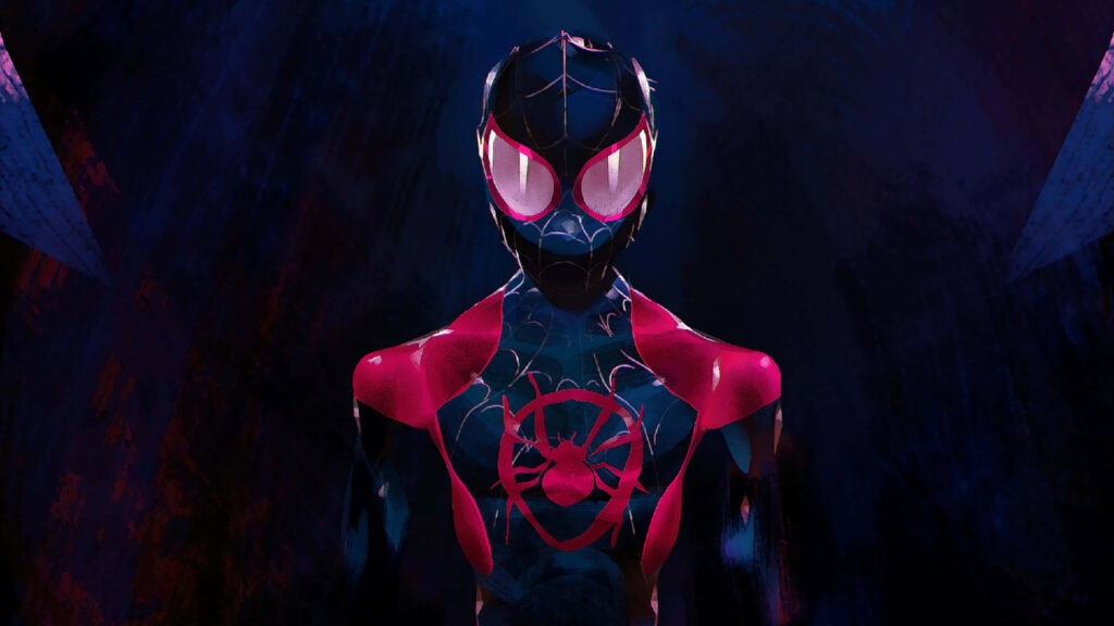 Vibrant Spider-Man HD Wallpaper from Into the Spider-Verse