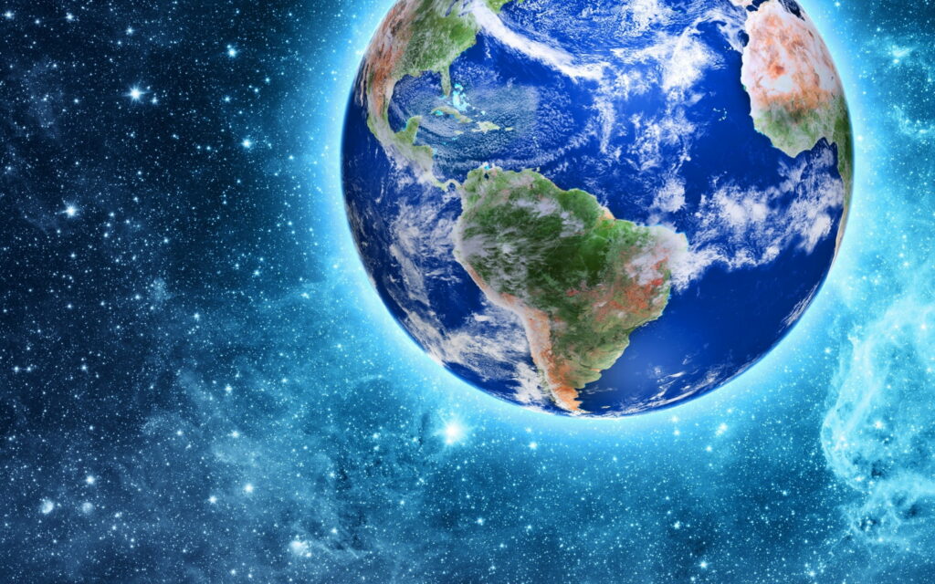 Stellar Beauty: A Striking HD Wallpaper Showcasing Earth's Celestial Symphony