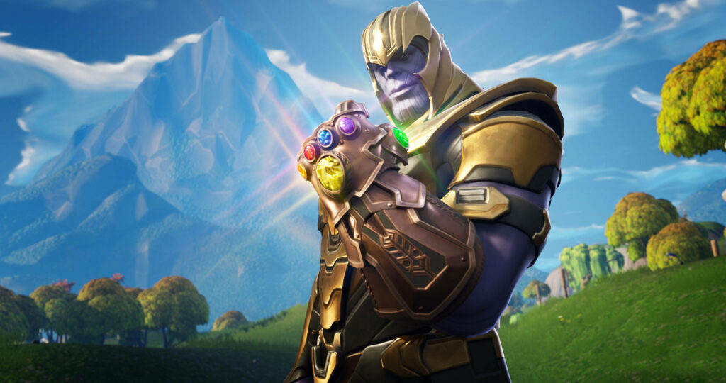 Thanos in HD: Infinity Gauntlet Wallpaper in Fortnite Universe