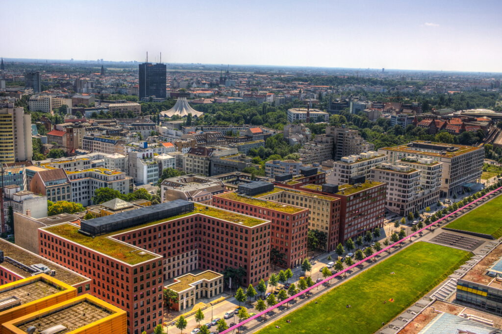 Stunning HDR Aerial Wallpaper of Berlin's Iconic Architecture