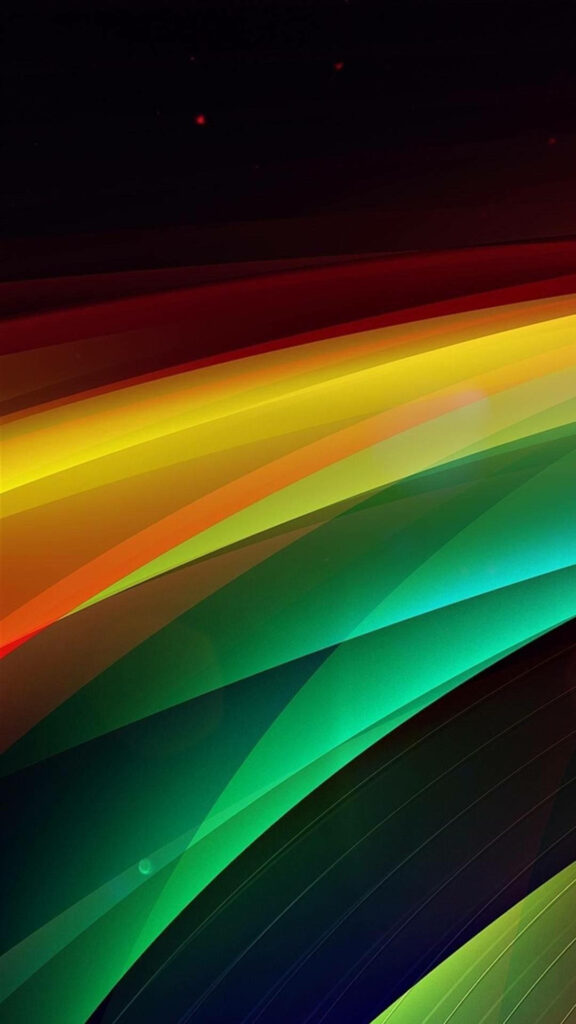 Vibrant HTC Wallpaper: Dynamic Yellow & Green Light Streaks