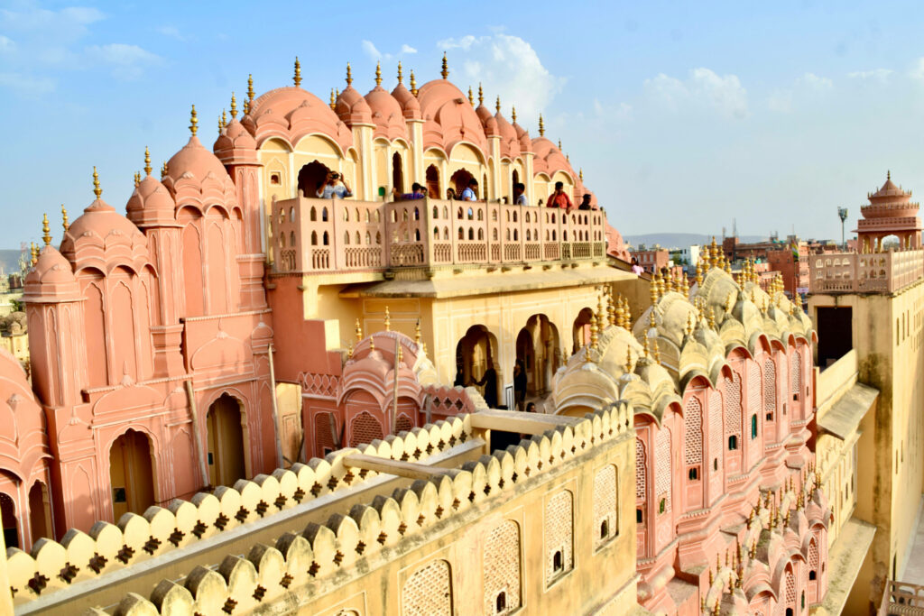 Hawa Mahal Wallpaper: Stunning Jaipur Architecture in Yellow & Pink