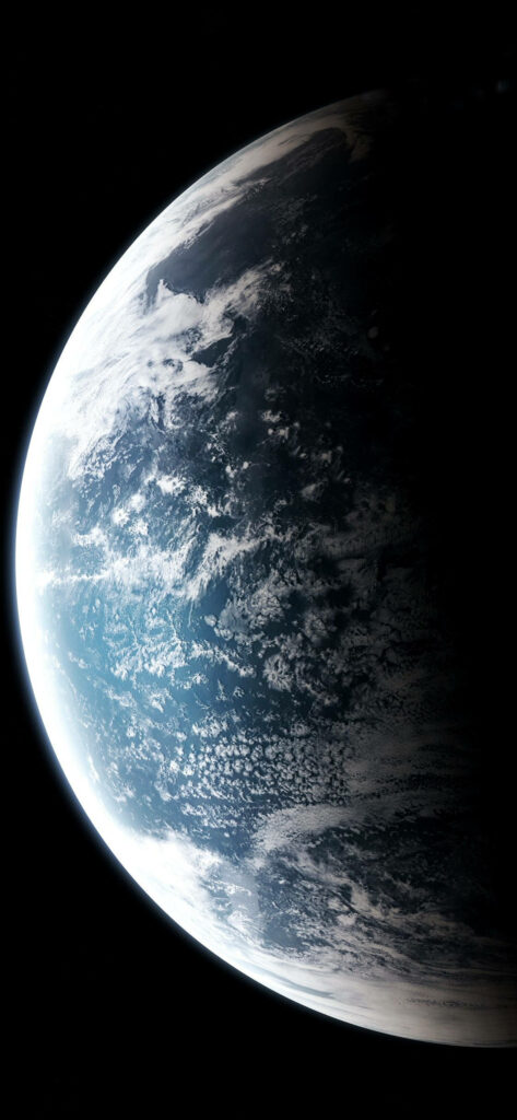 Stunning High-Contrast Earth Wallpaper: Breathtaking Space View
