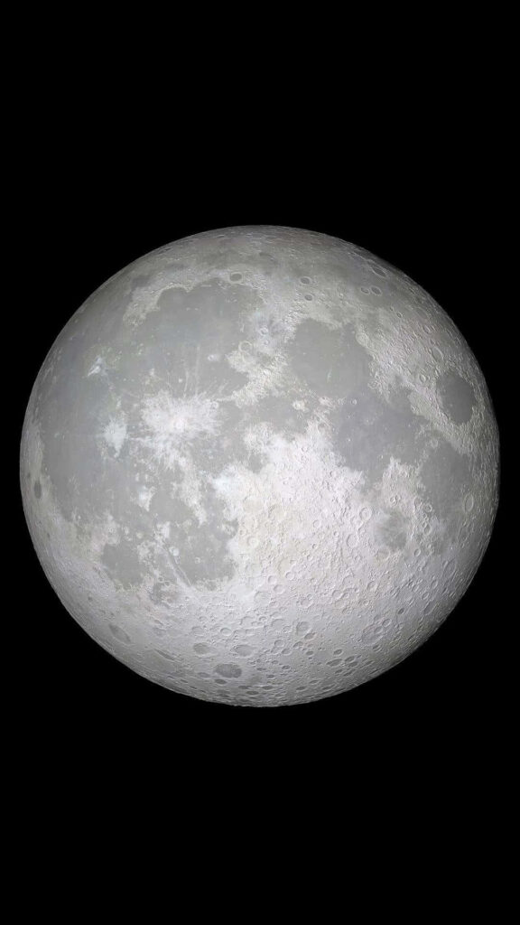 Stunning Moon Wallpaper: High-Res Telescope Image for iPhone Screens