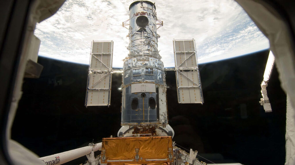 Breathtaking Hubble Space Telescope Spacewalk Wallpaper Background