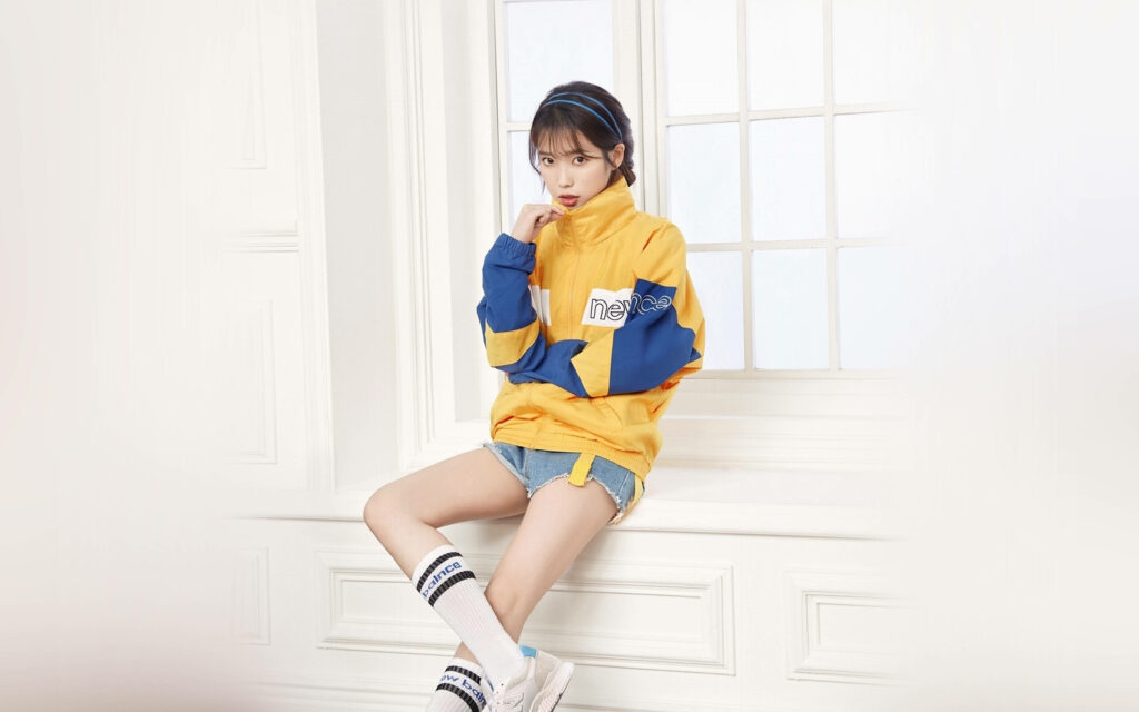 Balance in Style: IU Endorses New Lifestyle with New Balance Wallpaper