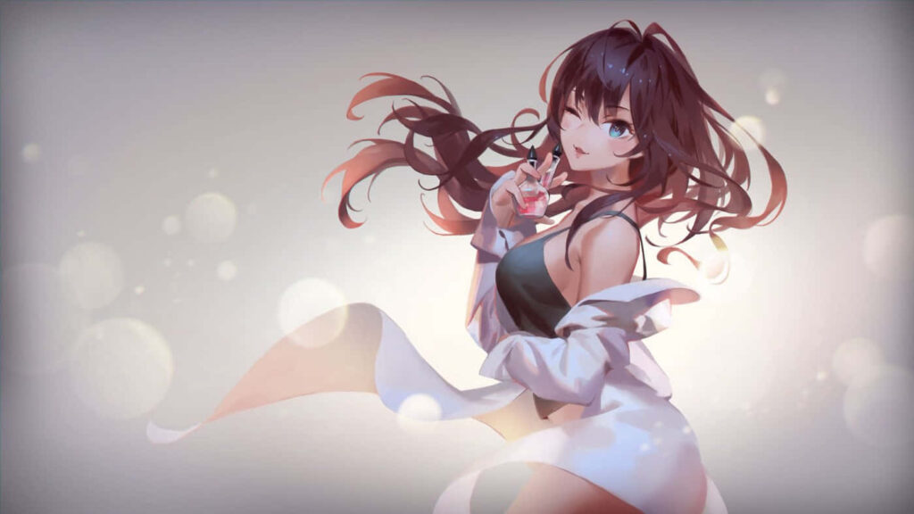 Elegant Ichinose Shiki Wallpaper from *The Idolm@ster* - Anime Art