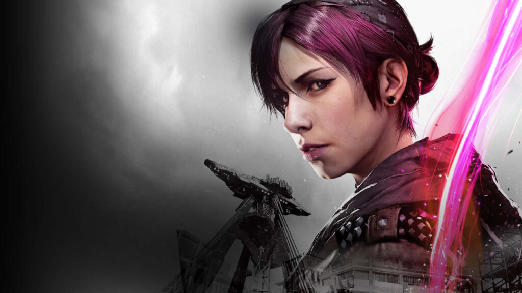 Infamous Character in Dystopian City Wallpaper: Power & Rebellion