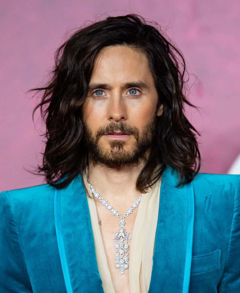 Jared Leto Portrait: Charismatic Artistry & Vibrant Wallpaper Background