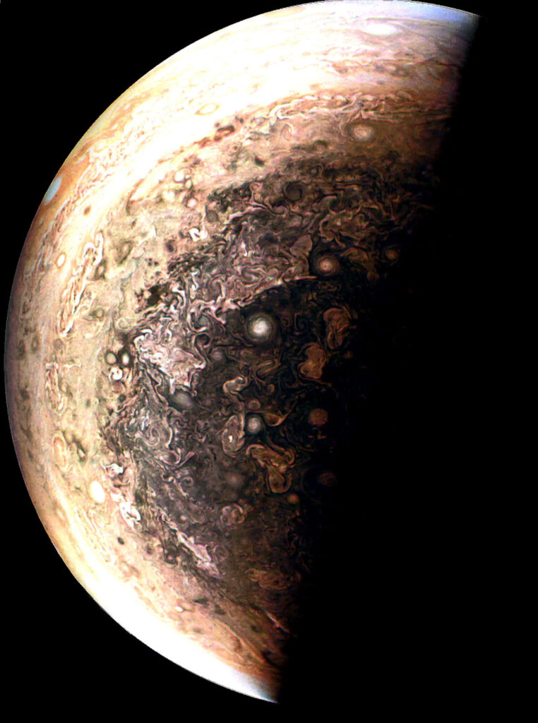 Stunning Jupiter Space View Wallpaper: Swirling Storms & Textures