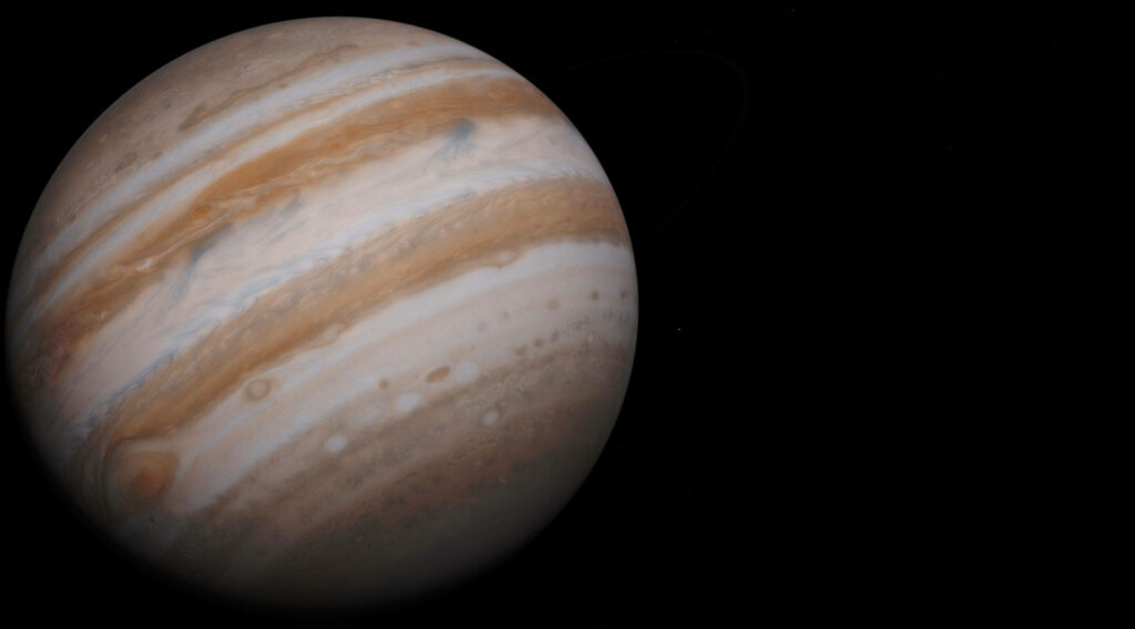 Stunning Telescope Wallpaper: Jupiter's Swirling Clouds & Great Red Spot