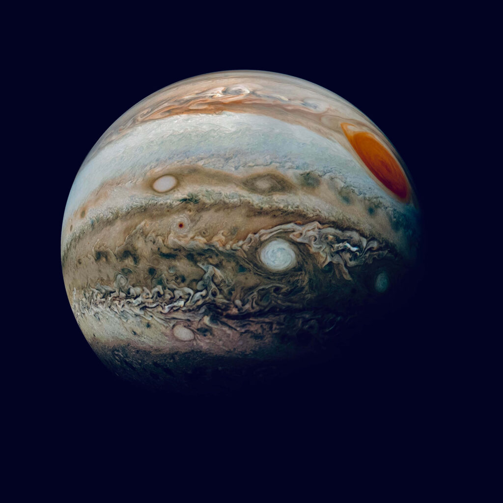 Stunning Jupiter Wallpaper: Swirling Clouds & Great Red Spot Background