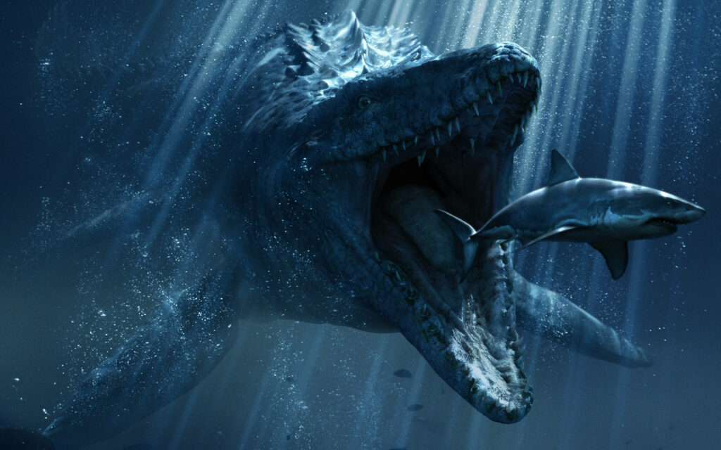 Colossal Aquatic Dinosaur Wallpaper: Jurassic World Shark Encounter