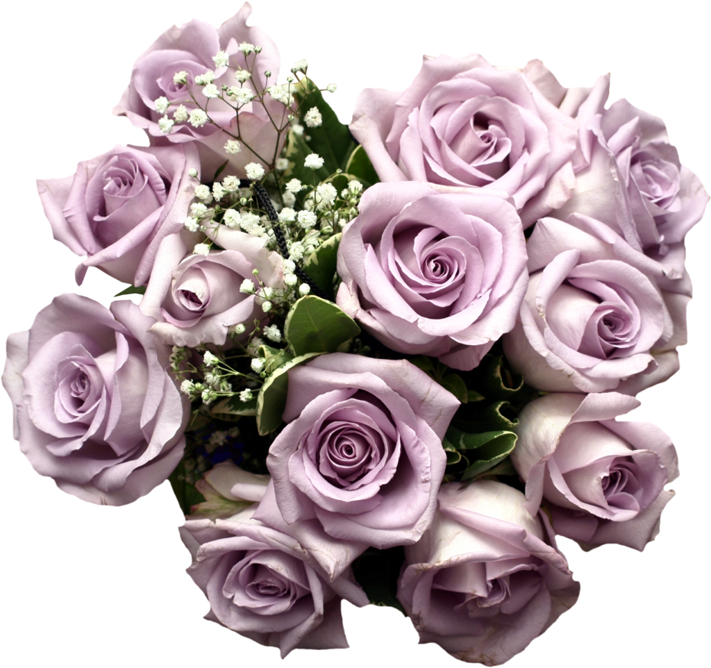 Lavender Roses Bouquet Wallpaper: Calming Romantic Background