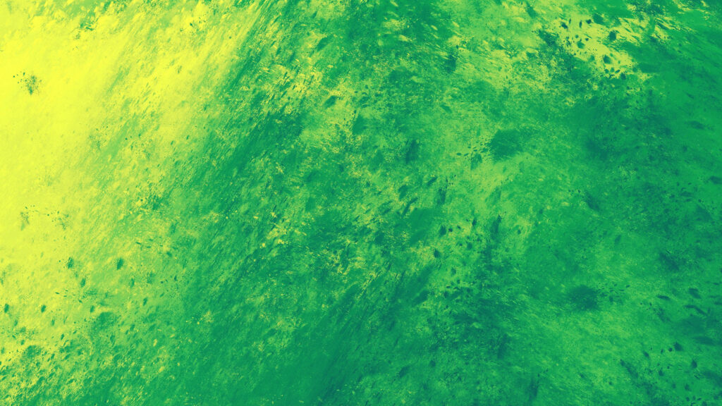 Vibrant Green Abstract Wallpaper with Dynamic Brush Strokes