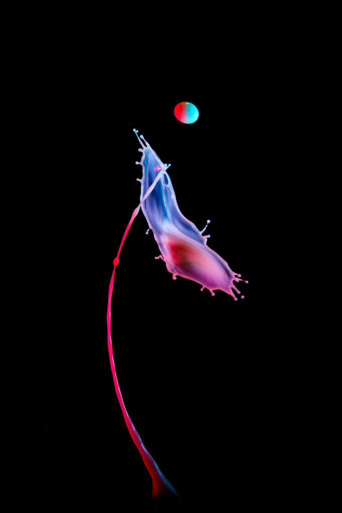 Colorful Liquid Splash Macro Shot - Stunning Wallpaper Background