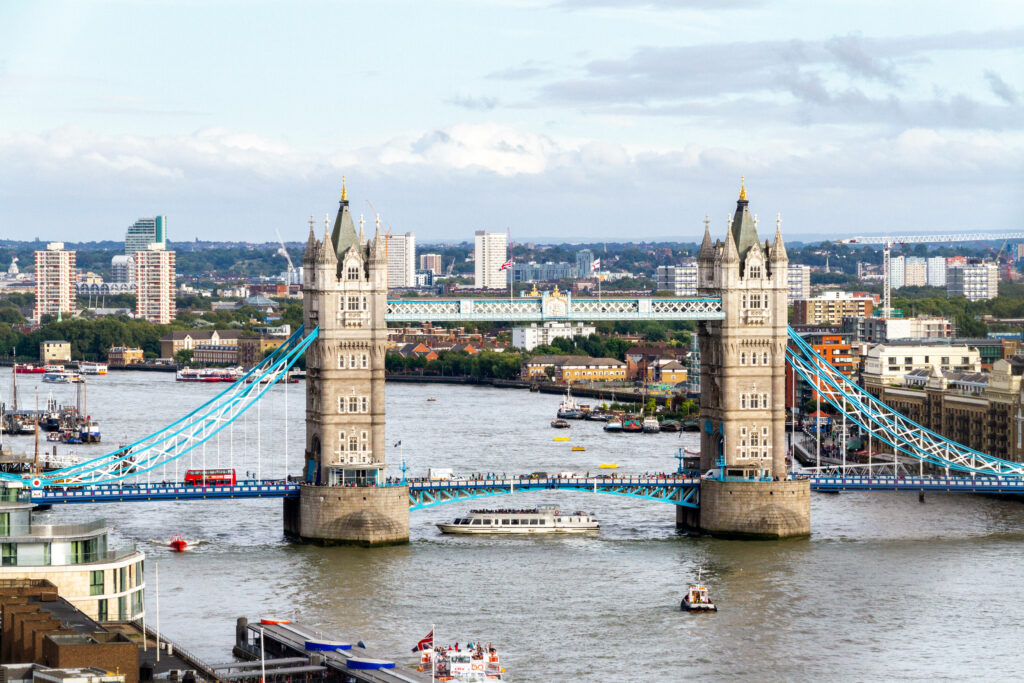 Ferry Boat Under Tower Bridge - Stunning London Cityscape Wallpaper