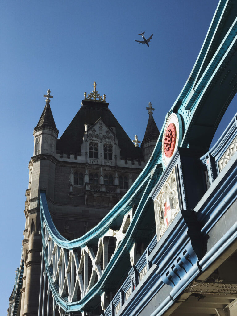 Stunning Low-Angle Tower Bridge Close-Up: Architectural Wallpaper
