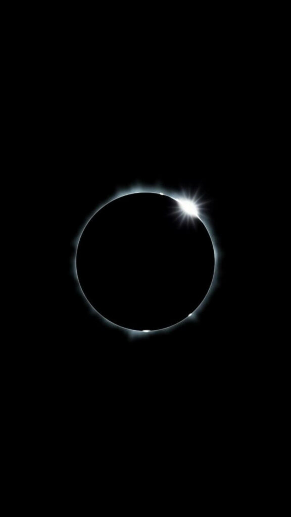 Minimalist Lunar Eclipse Wallpaper for iPhone 6 Plus - Stunning Design