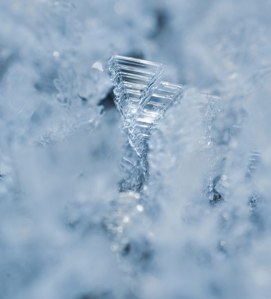 Beautiful Macro Image of Intricate Ice Crystals for Stunning Wallpaper