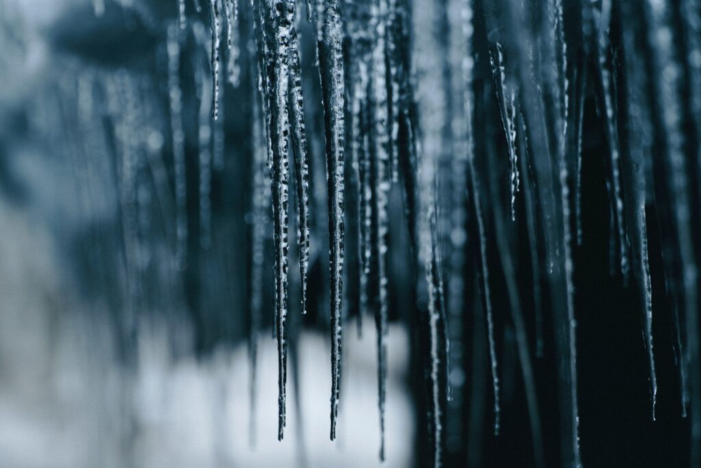 Stunning Macro of Glistening Icicles | Winter Wallpaper Background